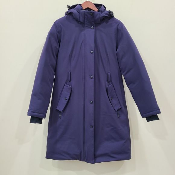Triple Fat Goose Women Elysia Down Parka Jacket Small Navy Blue 750 Fill Outdoor - Picture 1 of 13